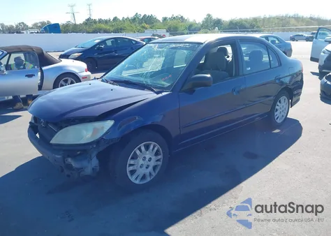 2005 Honda Civic Lx from USA, damaged, VIN 2HGES16515H607196